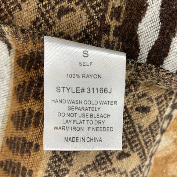 12th Tribe - Animal Print Button Up Cardigan Sweater - Picture 9 of 11